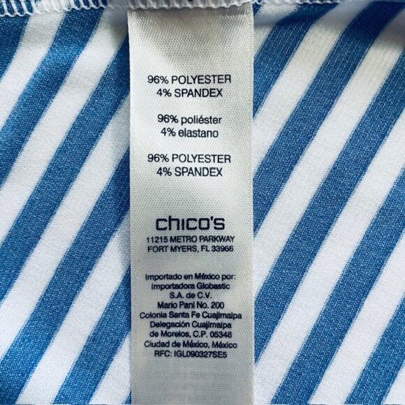 CHICO'S Isla Capri Peek-A-Boo Cutout Top - Size Medium - Picture 6 of 10